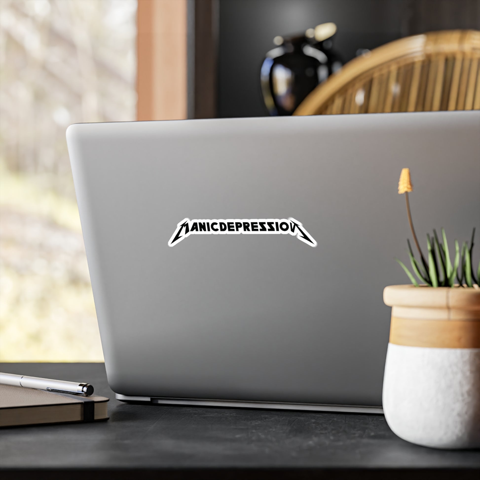 Manic Depression Vinyl Kiss-Cut Stickers | Laptop Stickers, Music Lovers Gift, Alternative Style, Band Merchandise