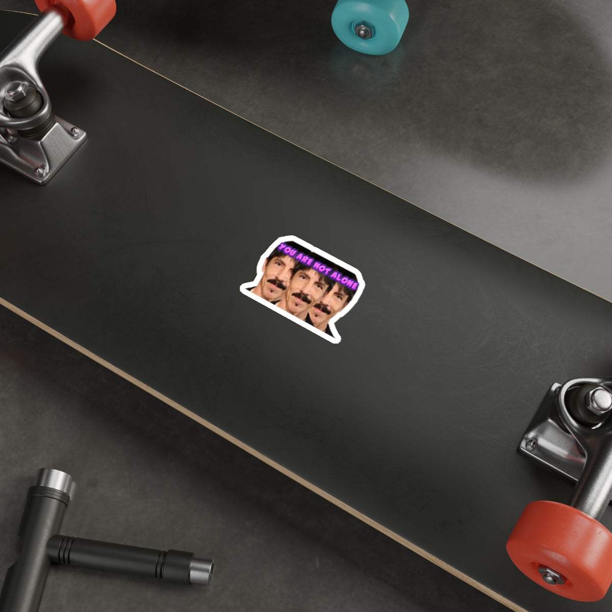 Funny Anthony Kiedis Clones Bumper Sticker | You Are Not Alone Meme Decal | Surreal RHCP Parody Vinyl for Car, Laptop, or Water Bottle