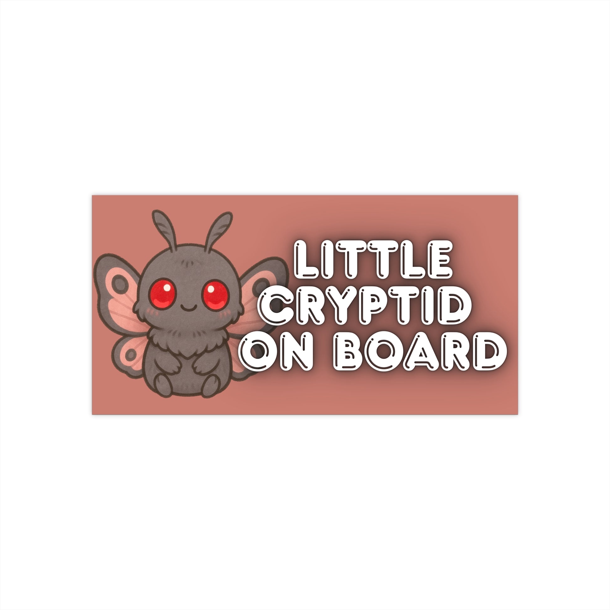 Little Cryptid On Board - Baby Mothman - Baby On Board Sticker - Waterproof Vinyl Sticker - Easy Application