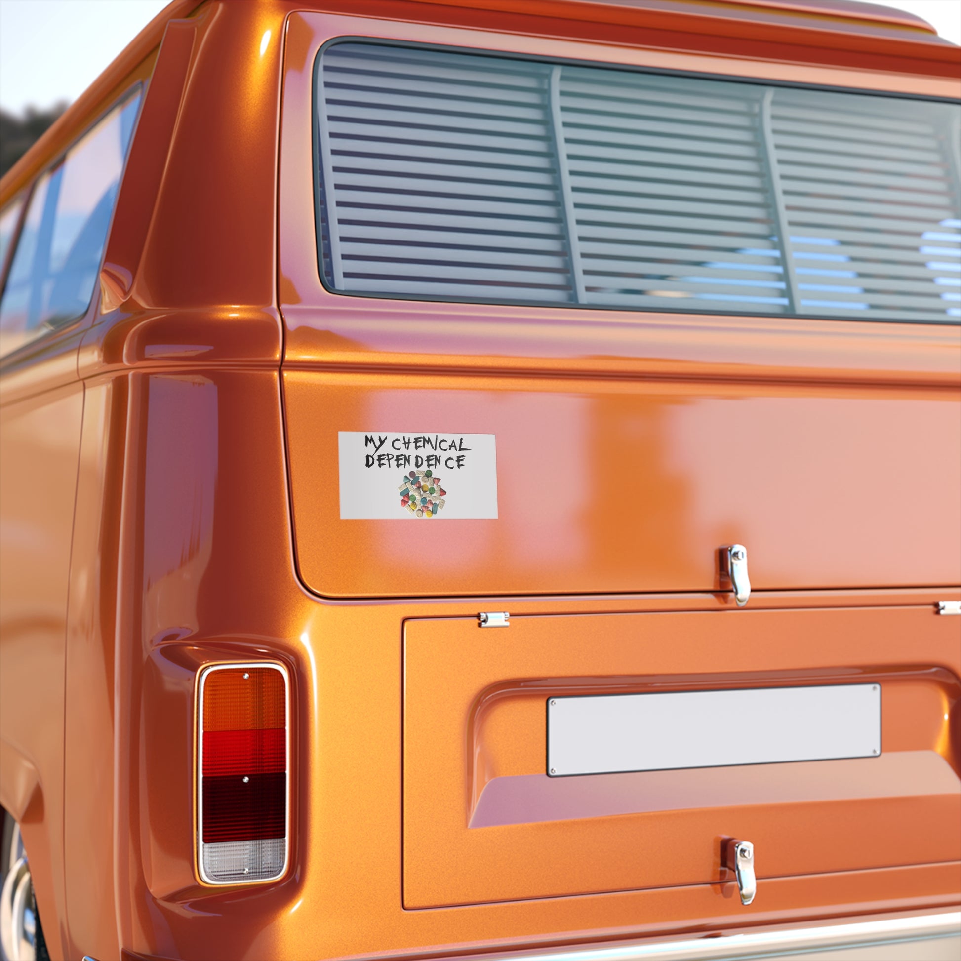 My Chemical Dependence Bumper Stickers - Vintage Vibe, Perfect for Cars, Laptops, Gifts, Music Lovers, Unique Decor
