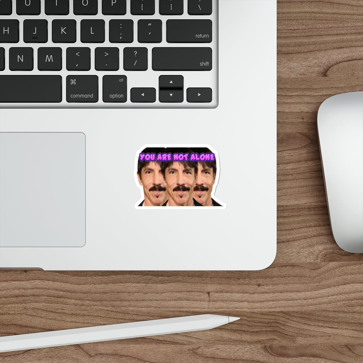 Funny Anthony Kiedis Clones Bumper Sticker | You Are Not Alone Meme Decal | Surreal RHCP Parody Vinyl for Car, Laptop, or Water Bottle