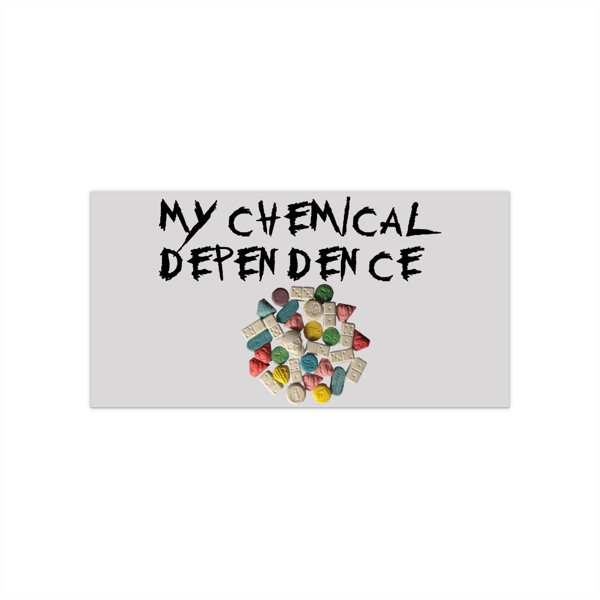 My Chemical Dependence Bumper Stickers - Vintage Vibe, Perfect for Cars, Laptops, Gifts, Music Lovers, Unique Decor