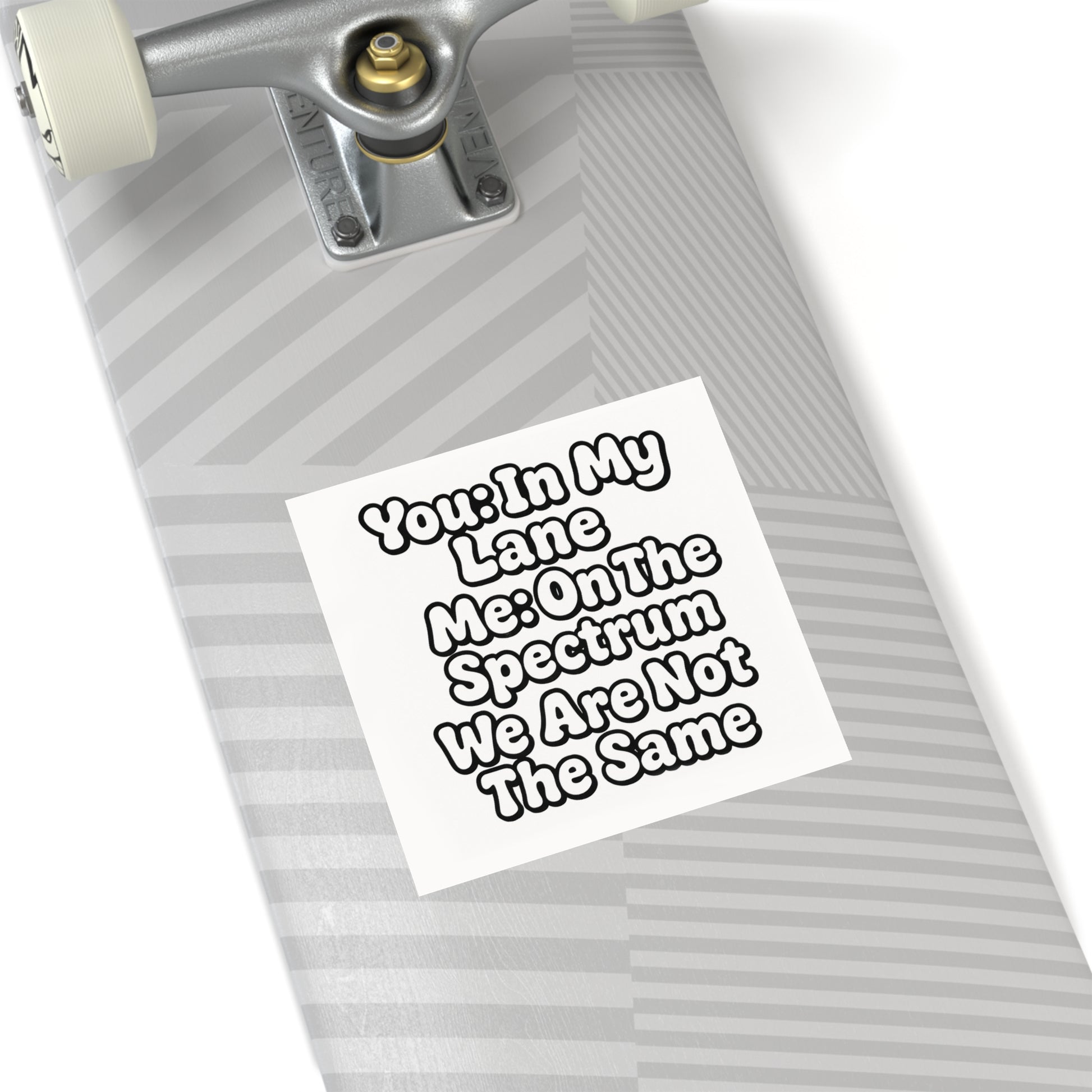 Funny Neurodivergent Bumper Sticker - "You- In My Lane, Me- On the Spectrum" - Autistic Humor Car Decal, Satirical Meme Sticker