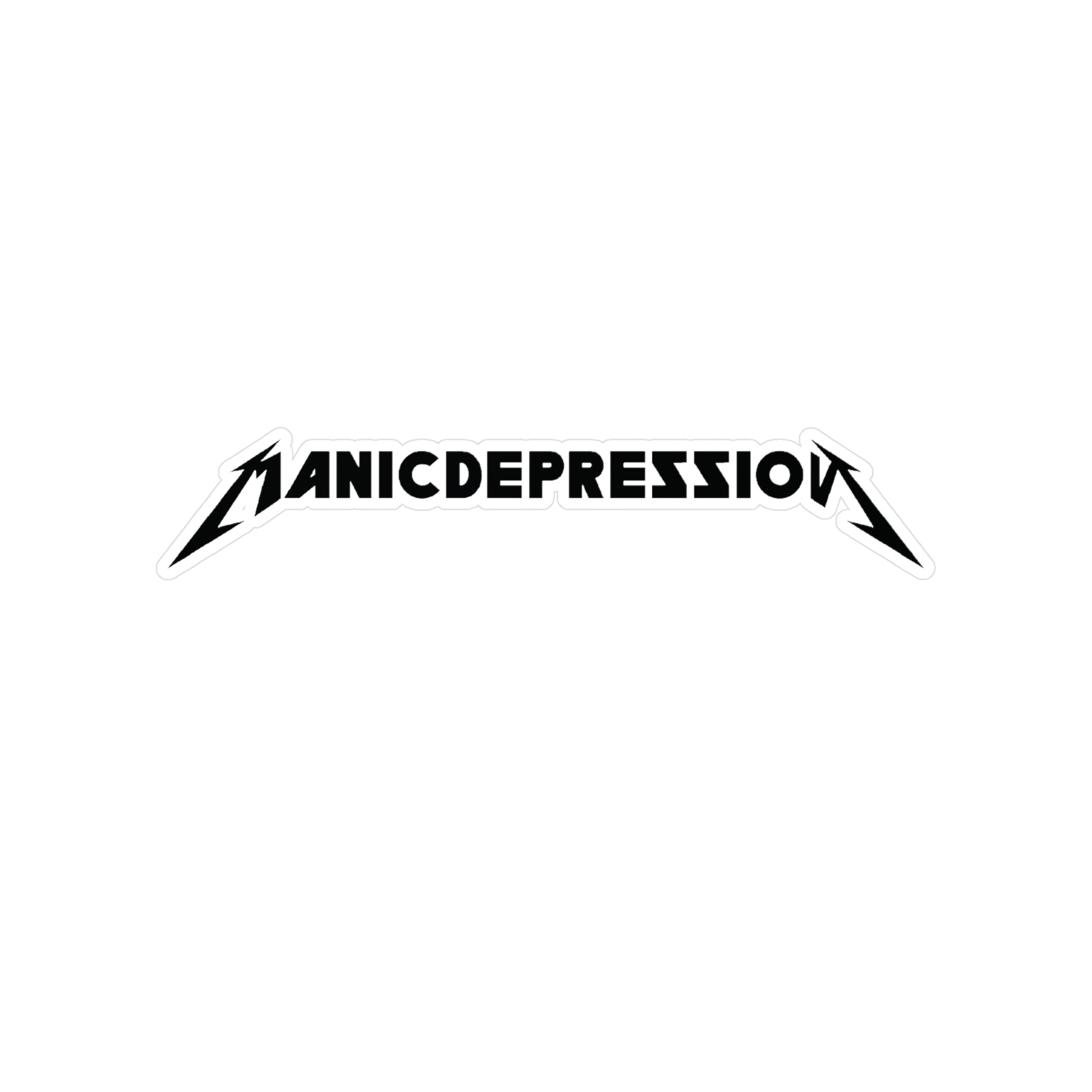Manic Depression Vinyl Kiss-Cut Stickers | Laptop Stickers, Music Lovers Gift, Alternative Style, Band Merchandise