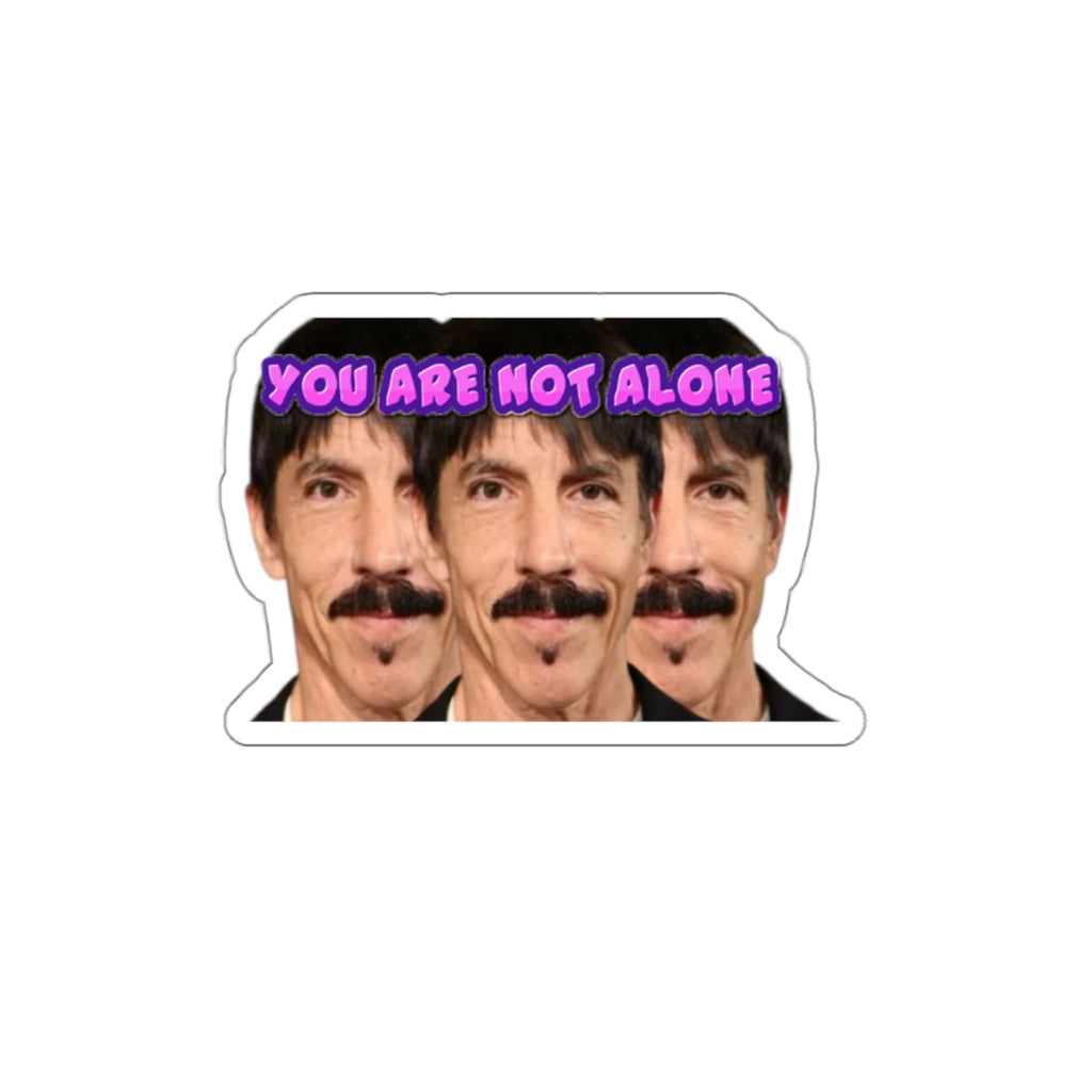 Funny Anthony Kiedis Clones Bumper Sticker | You Are Not Alone Meme Decal | Surreal RHCP Parody Vinyl for Car, Laptop, or Water Bottle