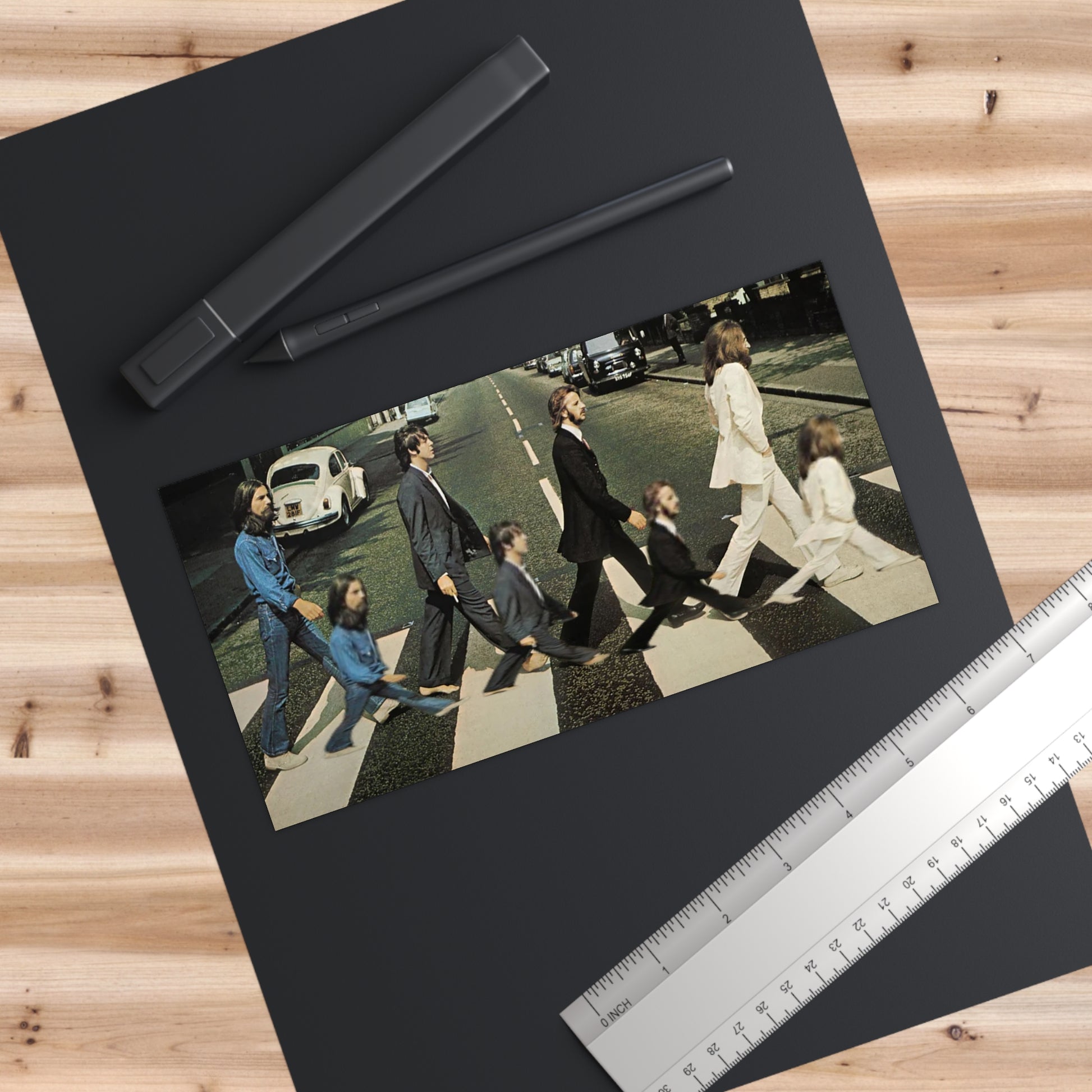 Funny Beatles Abbey Road Bumper Sticker | Mini Me Beatles Parody | Hilarious Vinyl Decal for Cars, Laptops, or Music Fans