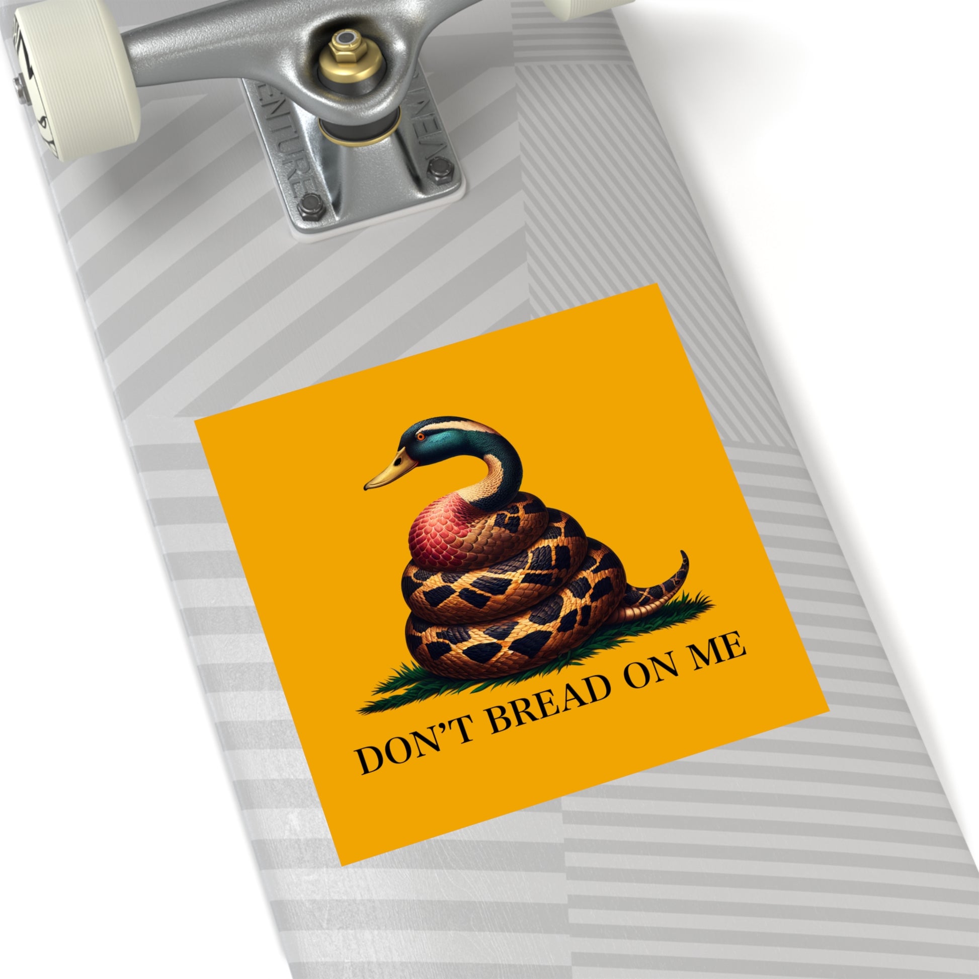 Funny Bumper Sticker - Don't Feed the Ducks with Clever Humor - Quirky Car Decal for Animal Lovers