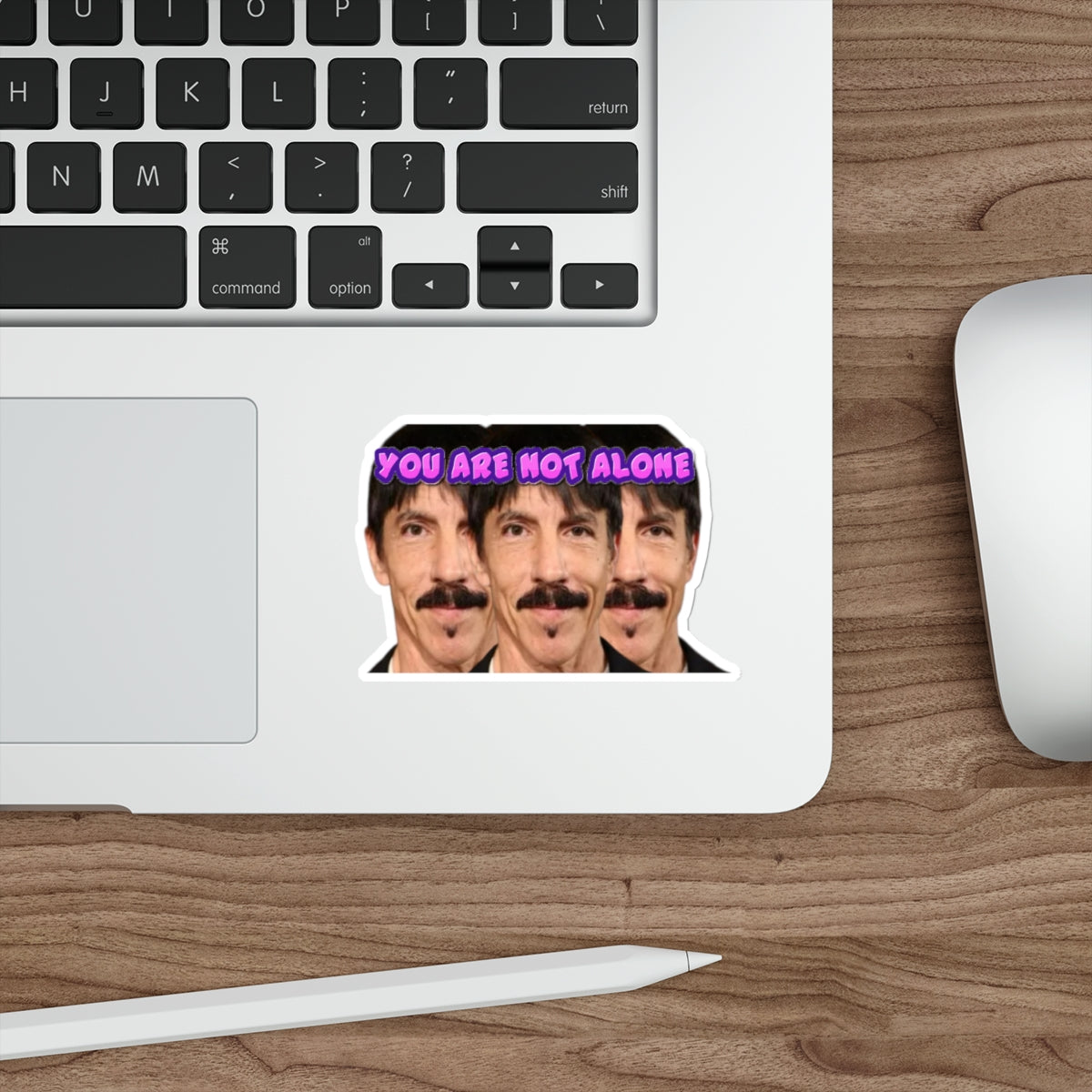 Funny Anthony Kiedis Clones Bumper Sticker | You Are Not Alone Meme Decal | Surreal RHCP Parody Vinyl for Car, Laptop, or Water Bottle