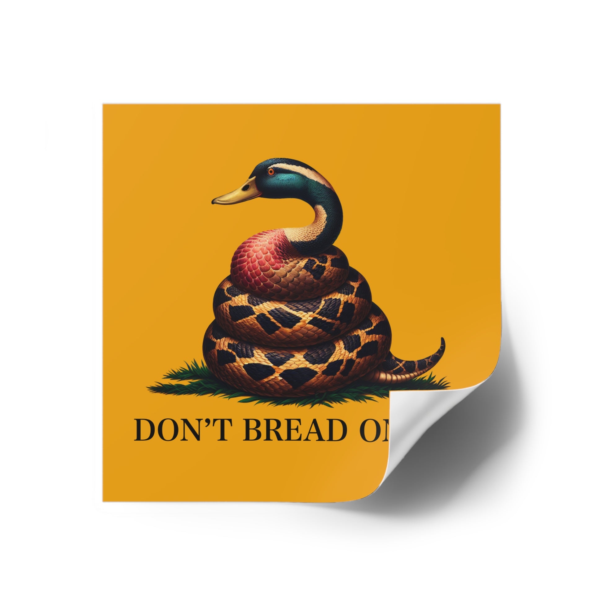 Funny Bumper Sticker - Don't Feed the Ducks with Clever Humor - Quirky Car Decal for Animal Lovers