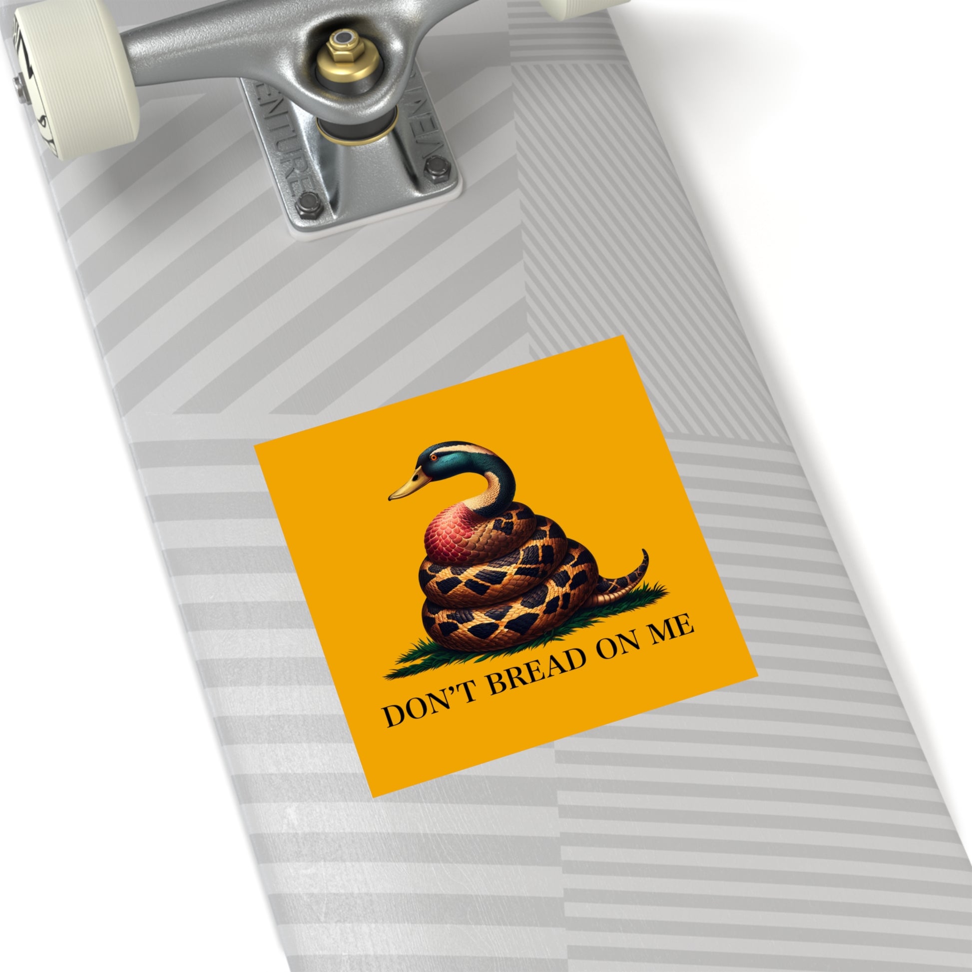 Funny Bumper Sticker - Don't Feed the Ducks with Clever Humor - Quirky Car Decal for Animal Lovers
