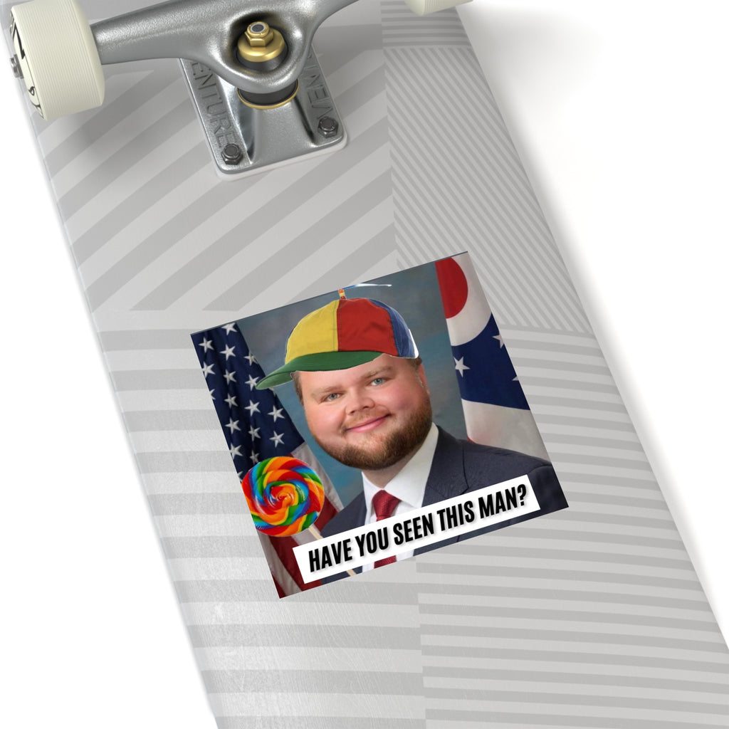 Have You Seen This Man? - JD Vance Bumper Sticker | Funny Political Car Decal | Satirical Vice President Sticker