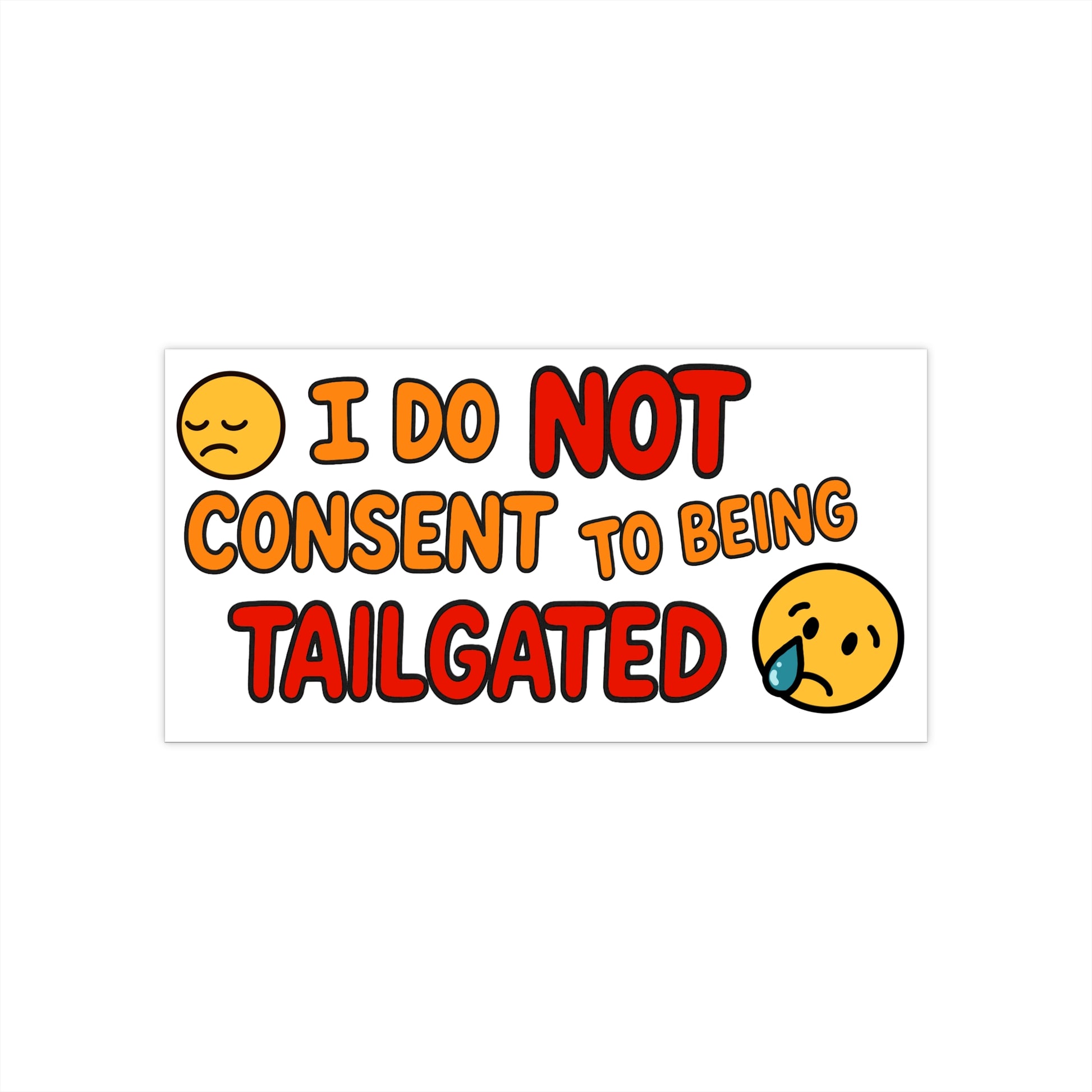 Eye-Catching Bumper Stickers | Humorous Tailgating Message, Car Decal, Funny Sticker, Car Accessories, Gift for Drivers