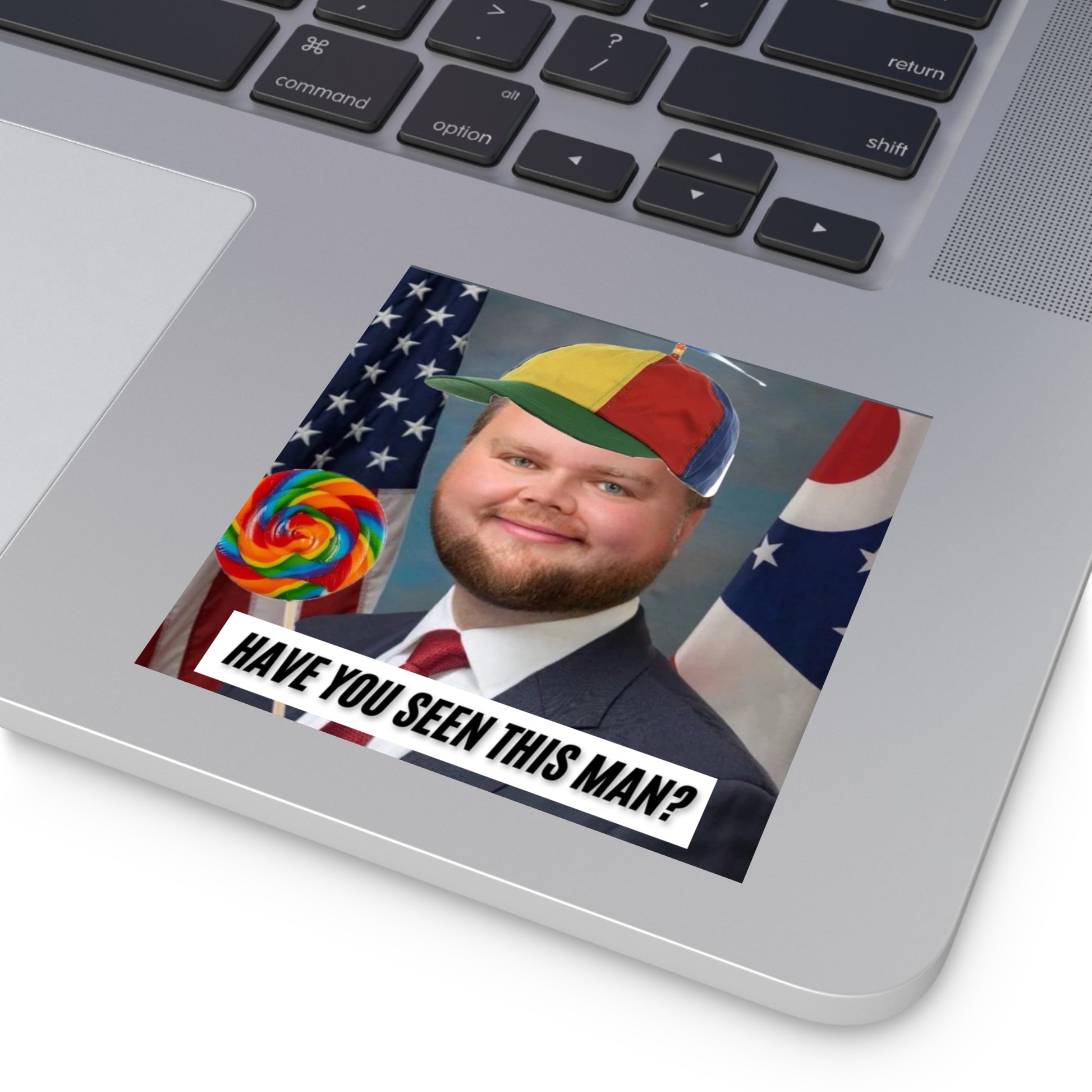 Have You Seen This Man? - JD Vance Bumper Sticker | Funny Political Car Decal | Satirical Vice President Sticker