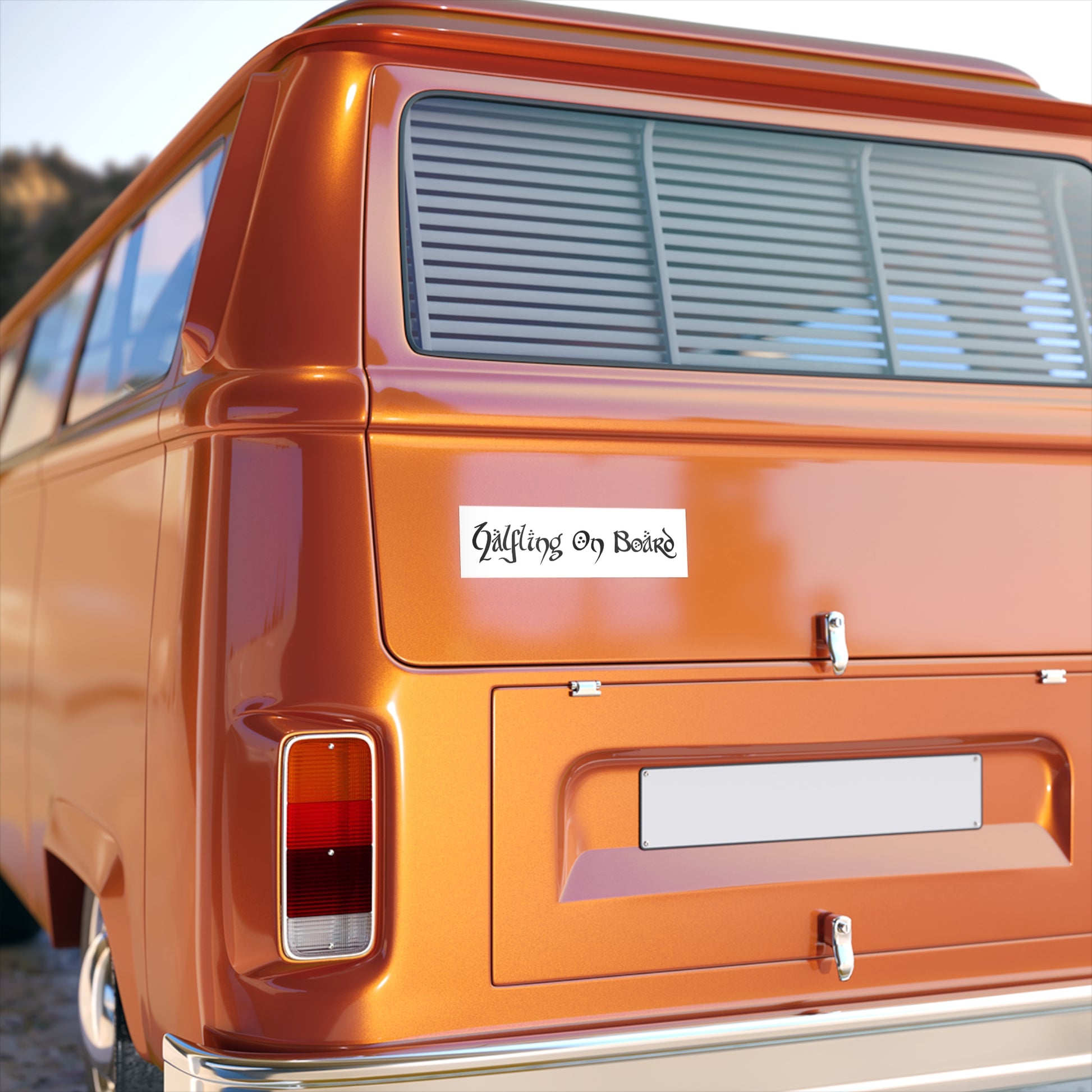 Halfling On Board - LOTR Bumper Sticker - Baby On Board - Hobbit Bumper Sticker