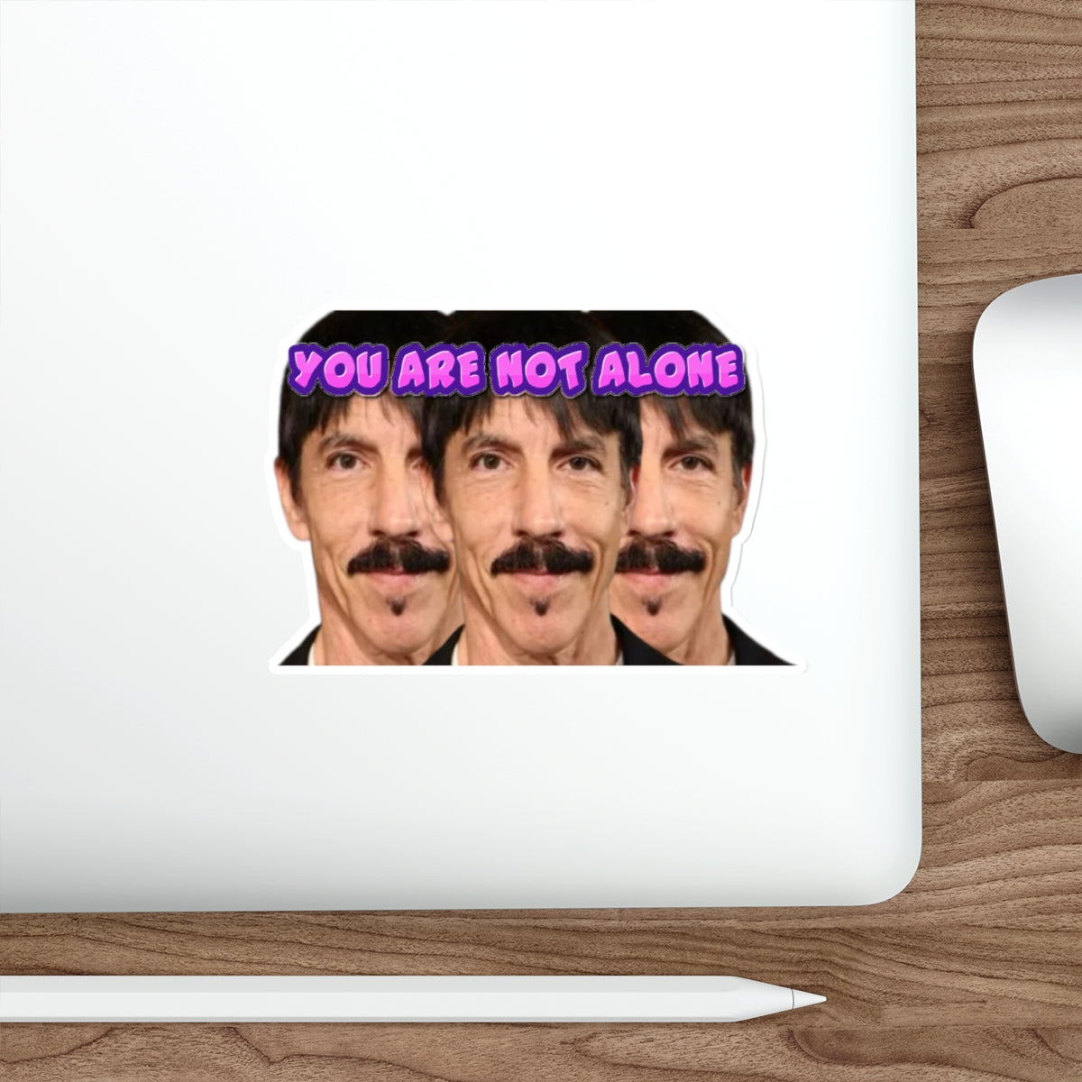 Funny Anthony Kiedis Clones Bumper Sticker | You Are Not Alone Meme Decal | Surreal RHCP Parody Vinyl for Car, Laptop, or Water Bottle