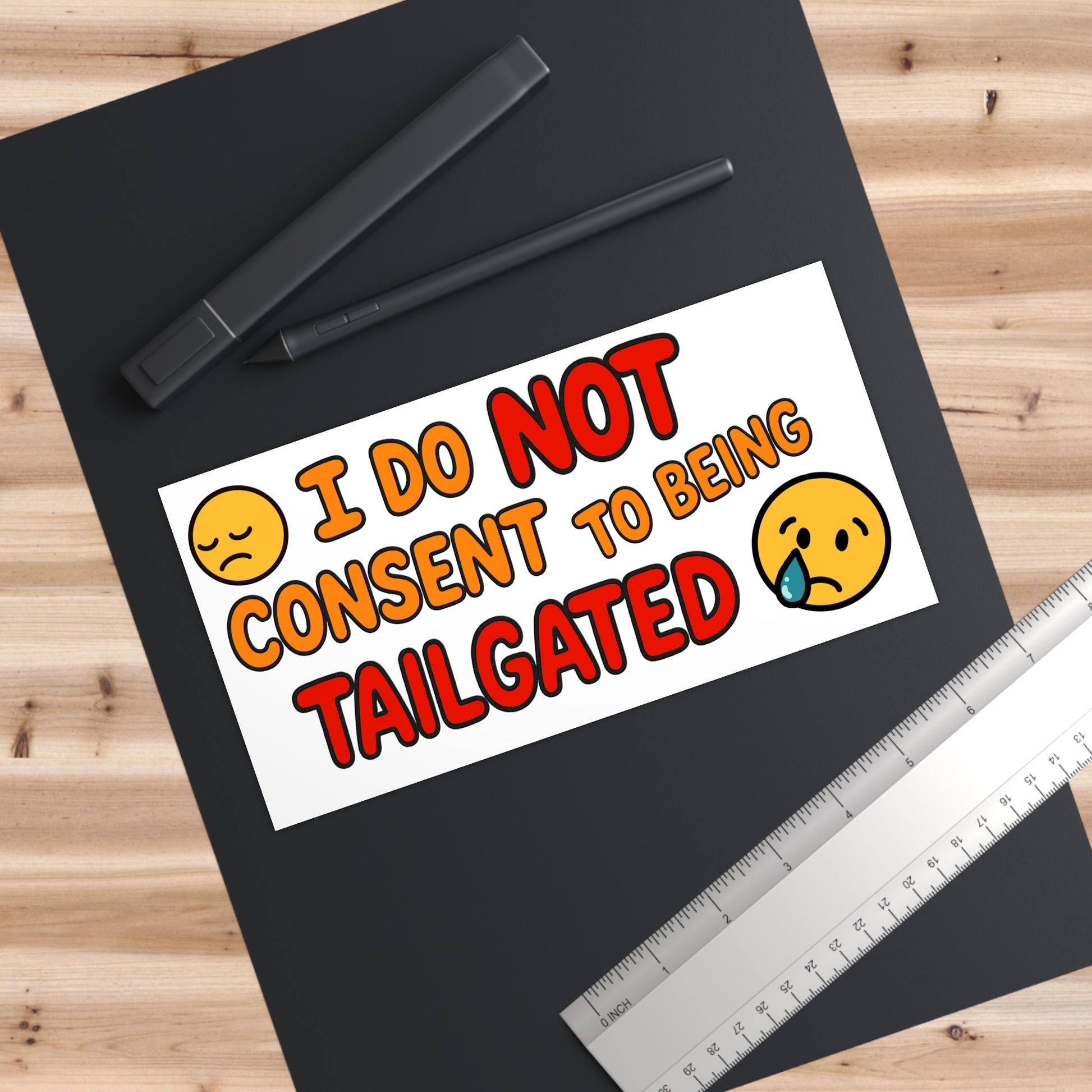 Eye-Catching Bumper Stickers | Humorous Tailgating Message, Car Decal, Funny Sticker, Car Accessories, Gift for Drivers