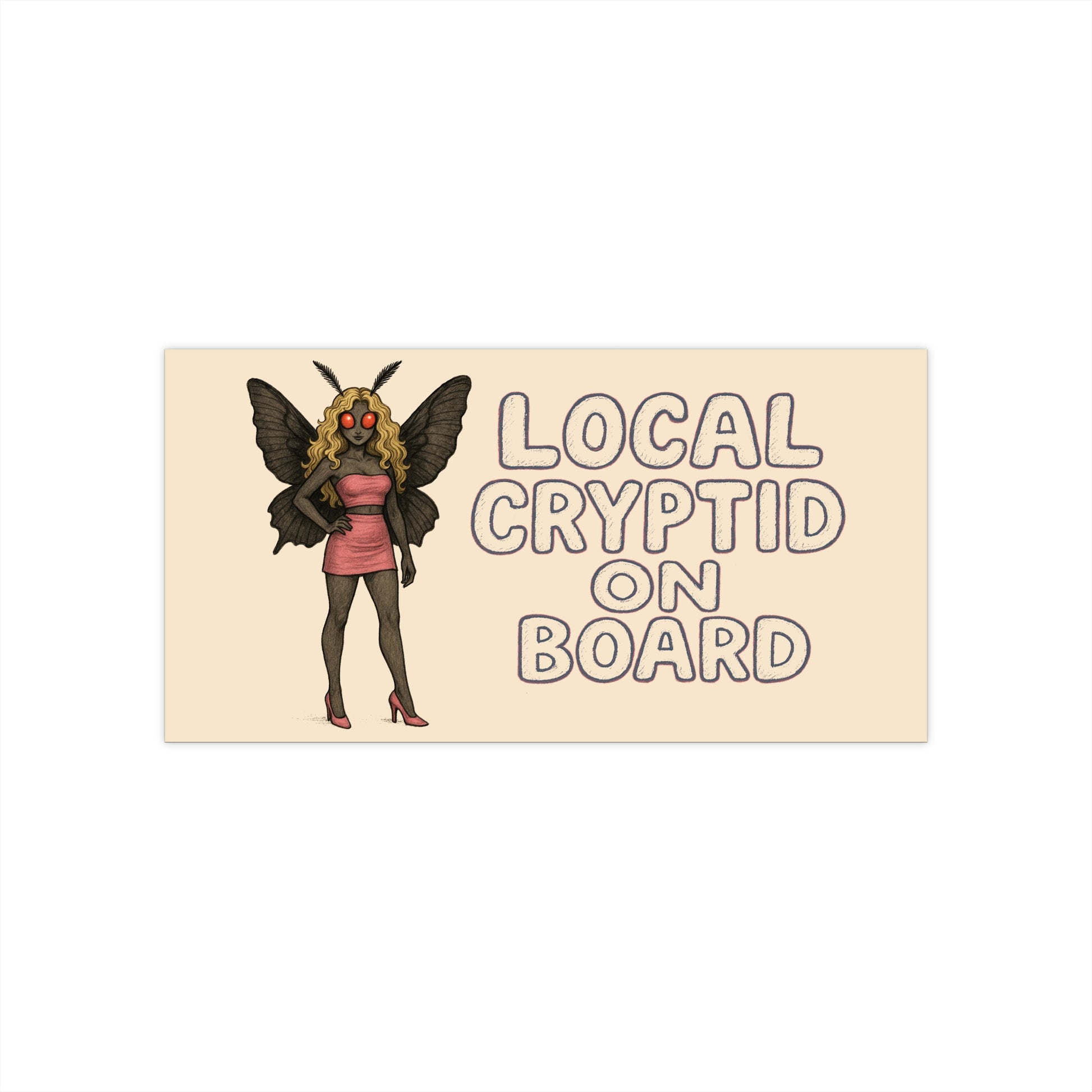 Unique Local Cryptid Bumper Stickers - Fun Car Decor - Quirky Gifts - Personalize Your Vehicle - Perfect for Cryptid Lovers