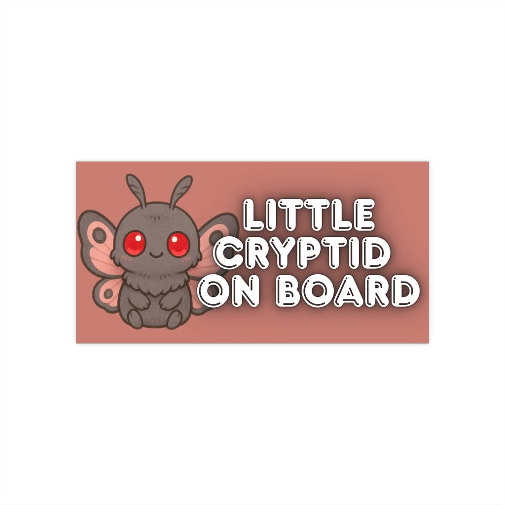 Little Cryptid On Board - Baby Mothman - Baby On Board Sticker - Waterproof Vinyl Sticker - Easy Application