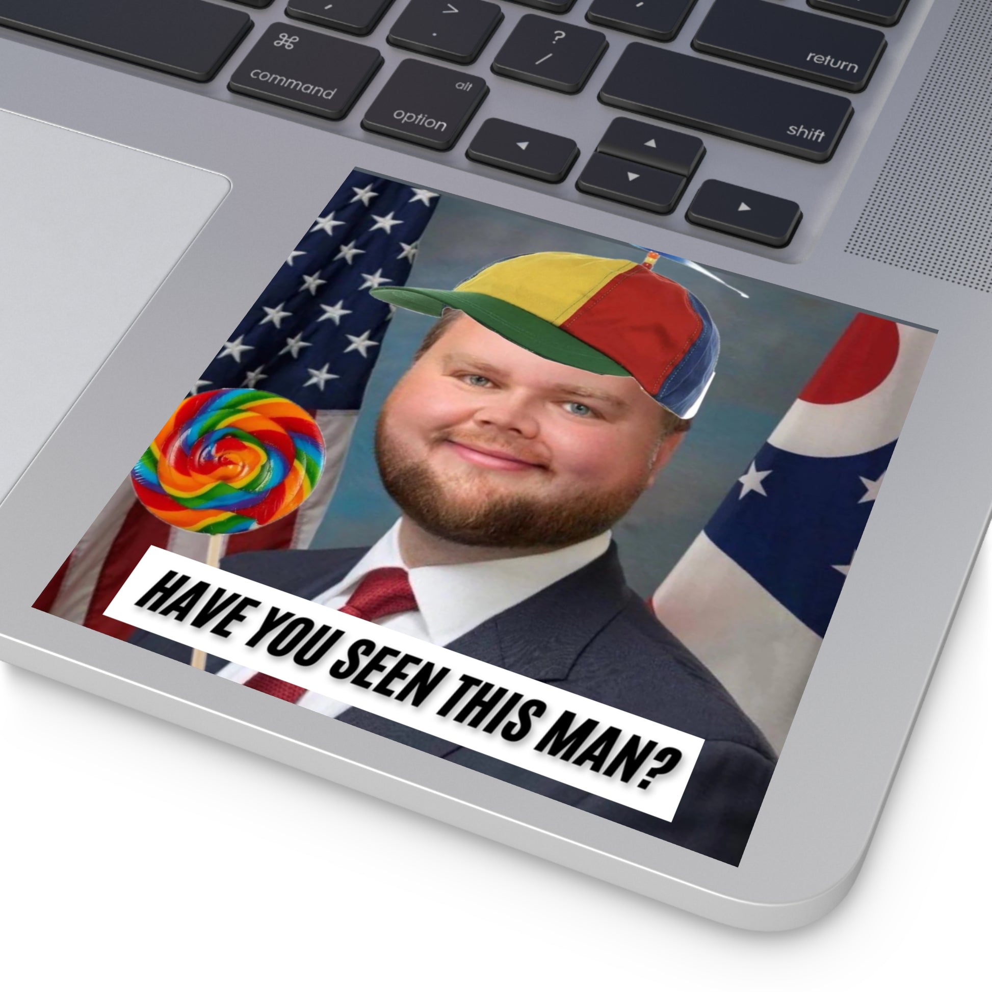 Have You Seen This Man? - JD Vance Bumper Sticker | Funny Political Car Decal | Satirical Vice President Sticker