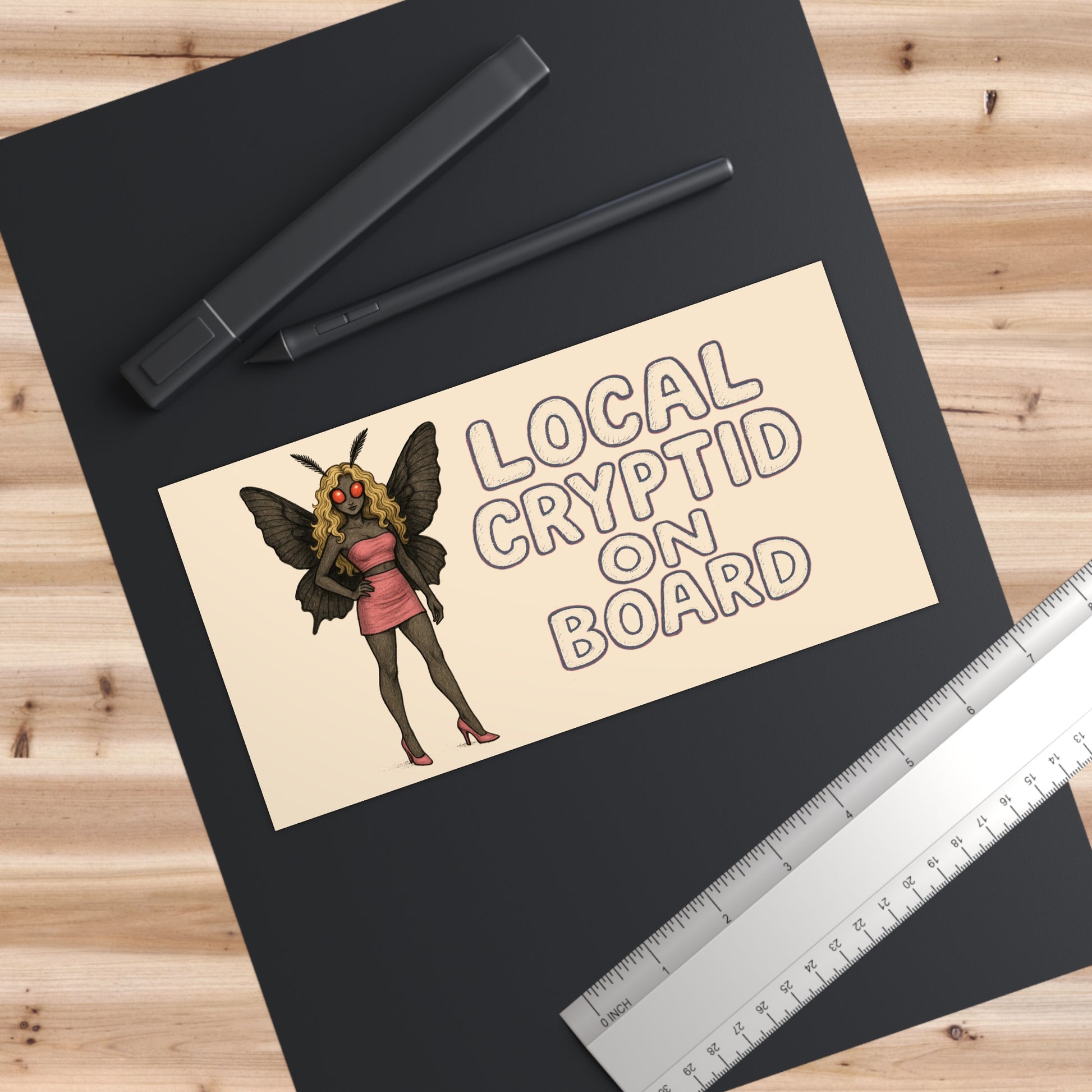 Unique Local Cryptid Bumper Stickers - Fun Car Decor - Quirky Gifts - Personalize Your Vehicle - Perfect for Cryptid Lovers