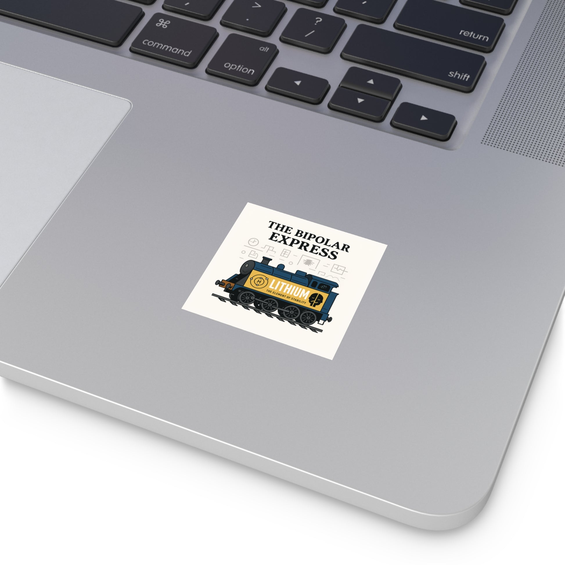 The Chaotic Express Bumper Sticker - Absurd Holiday Train Parody, Ironic Gift, Funny Mental Spiral Decal, Mood Swing Express