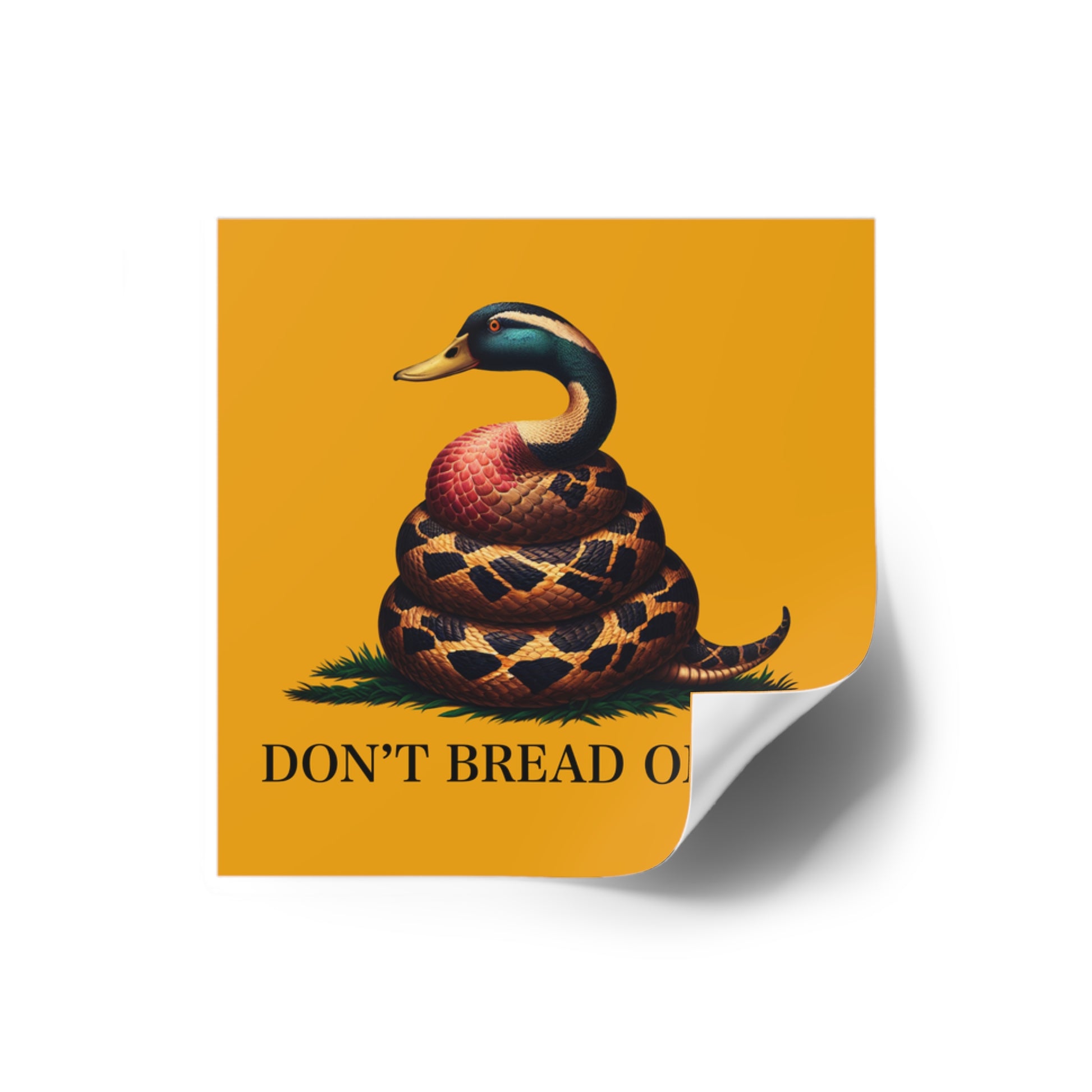 Funny Bumper Sticker - Don't Feed the Ducks with Clever Humor - Quirky Car Decal for Animal Lovers
