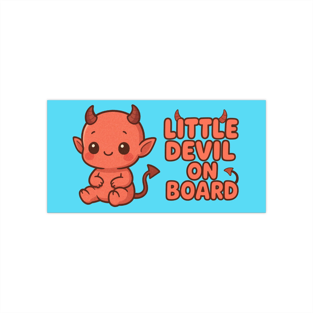 Little Devil On Board - Cute and Chaotic Baby Bumper Sticker