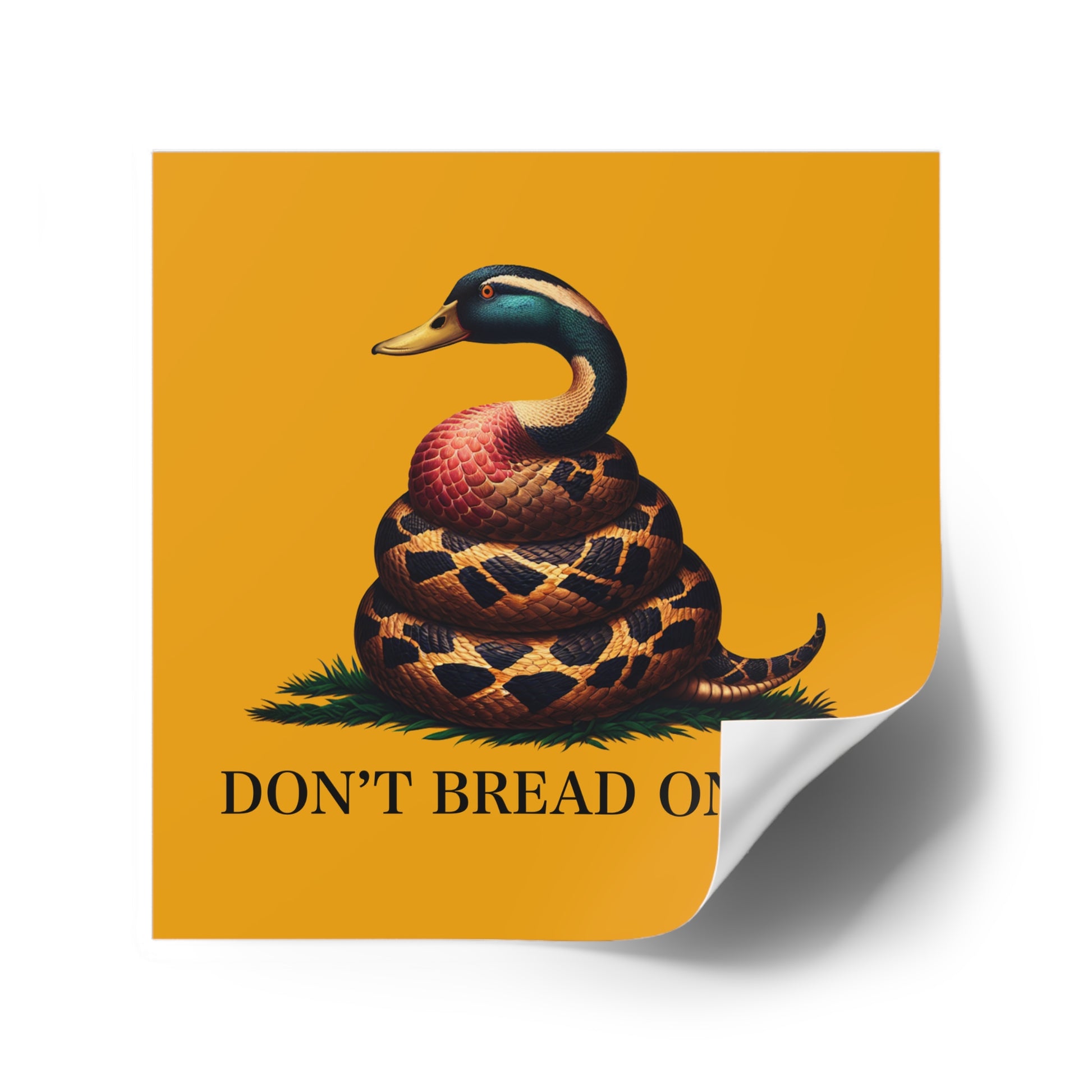 Funny Bumper Sticker - Don't Feed the Ducks with Clever Humor - Quirky Car Decal for Animal Lovers
