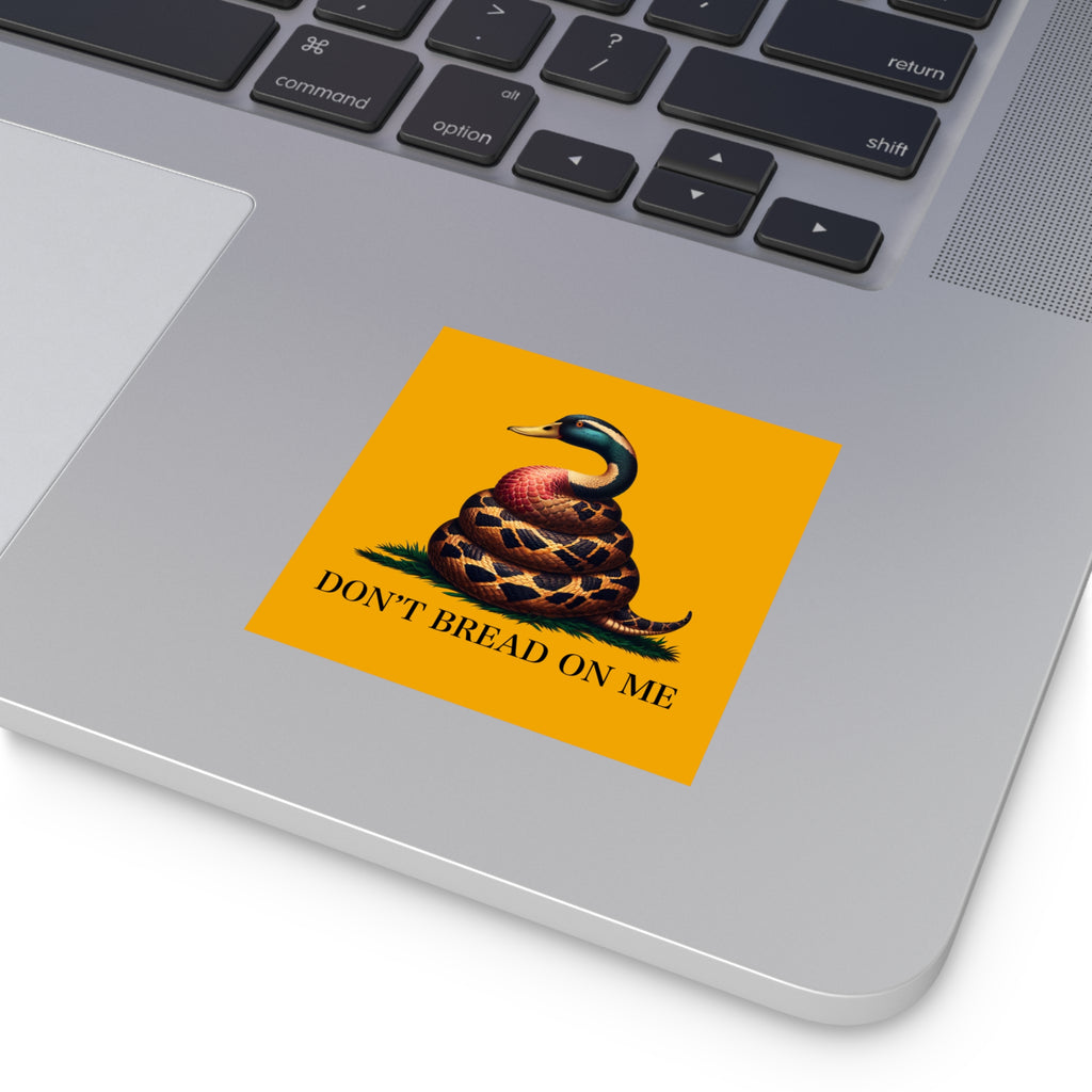 Funny Bumper Sticker - Don't Feed the Ducks with Clever Humor - Quirky Car Decal for Animal Lovers