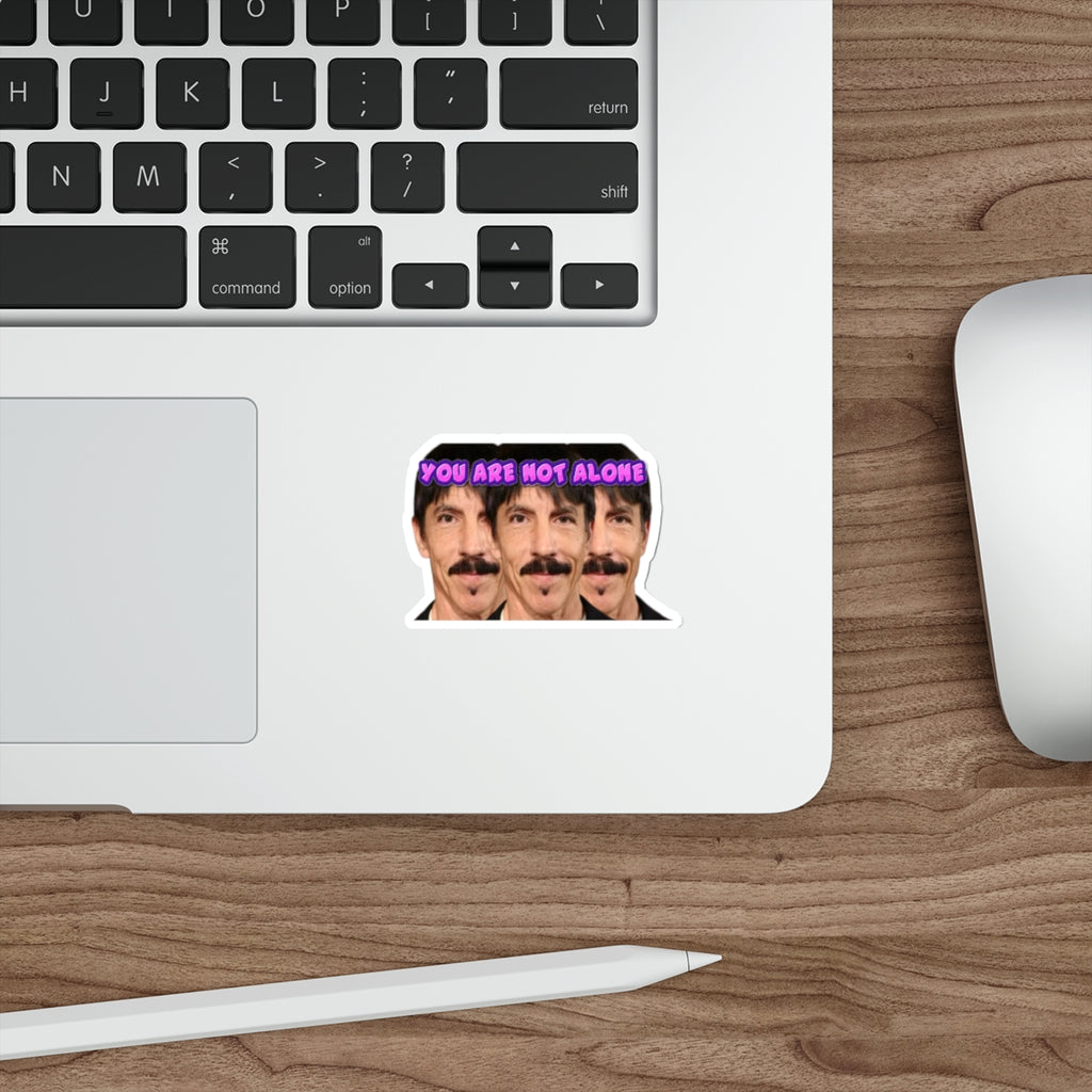 Funny Anthony Kiedis Clones Bumper Sticker | You Are Not Alone Meme Decal | Surreal RHCP Parody Vinyl for Car, Laptop, or Water Bottle
