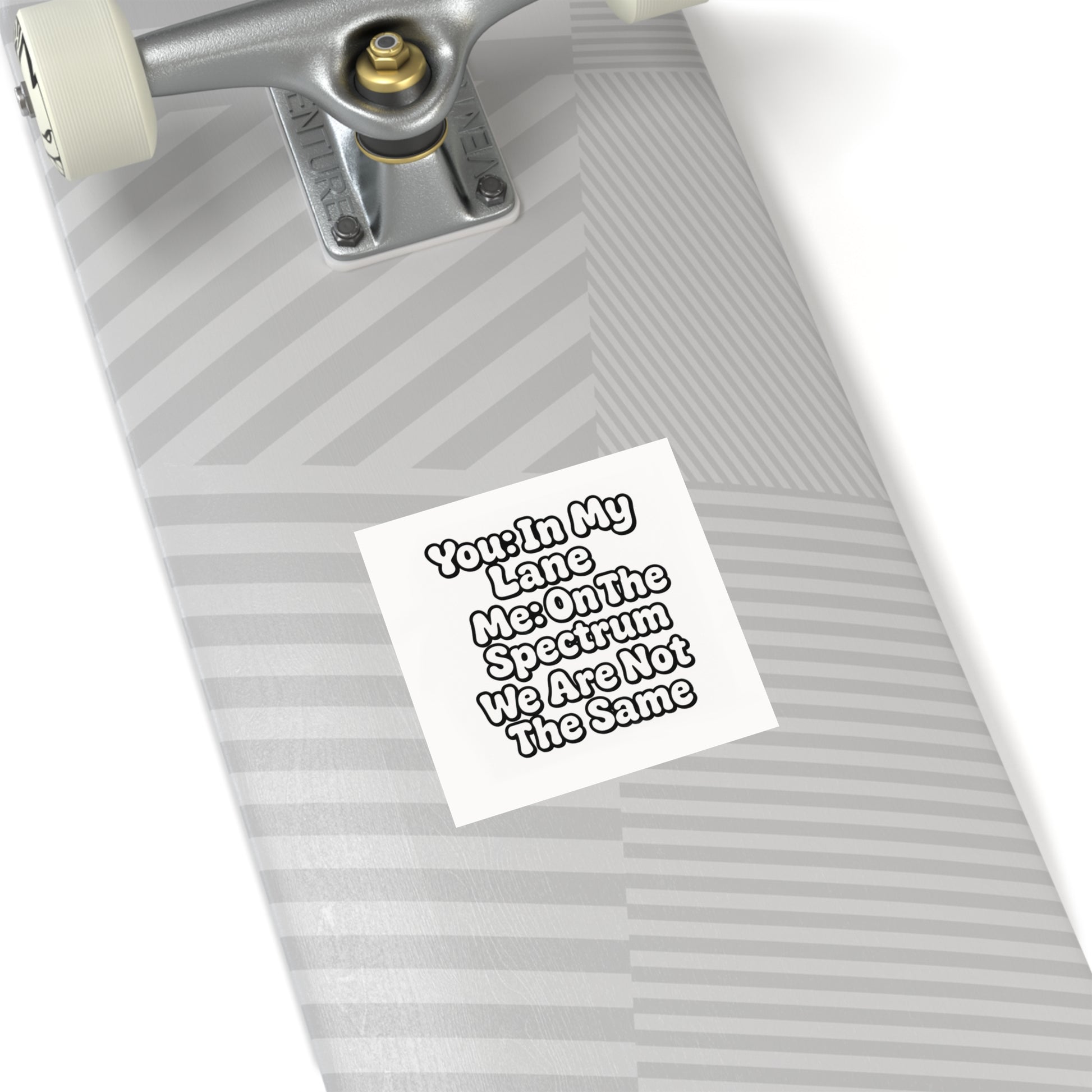 Funny Neurodivergent Bumper Sticker - "You- In My Lane, Me- On the Spectrum" - Autistic Humor Car Decal, Satirical Meme Sticker