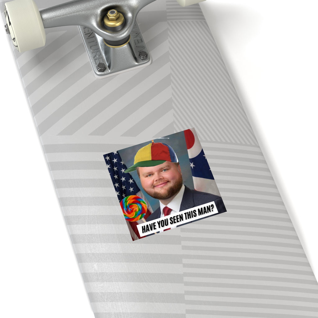 Have You Seen This Man? - JD Vance Bumper Sticker | Funny Political Car Decal | Satirical Vice President Sticker