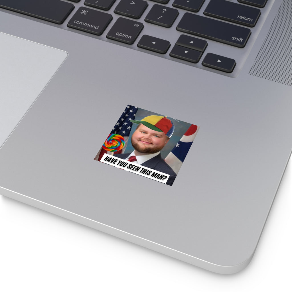 Have You Seen This Man? - JD Vance Bumper Sticker | Funny Political Car Decal | Satirical Vice President Sticker